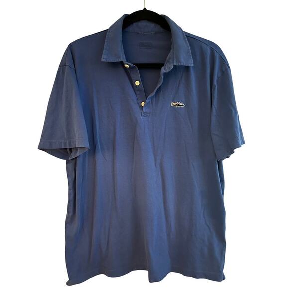 Patagonia Other - Patagonia Super Soft Blue Polo Size Large